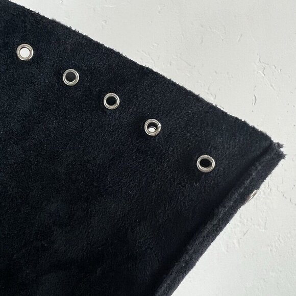 Velvet by Graham & Spencer Black Faux Suede Western Raleigh Shift Dress Small - Picture 5 of 13